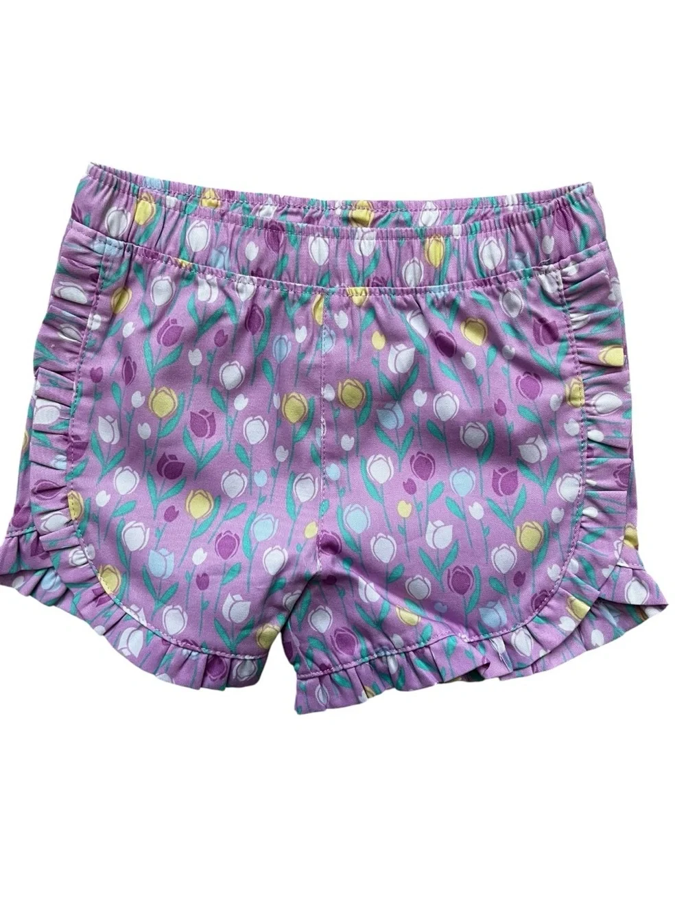 Penelope Mack Girls 12M Tulip Floral 2pc Set Top Shorts NWT Easter Spring